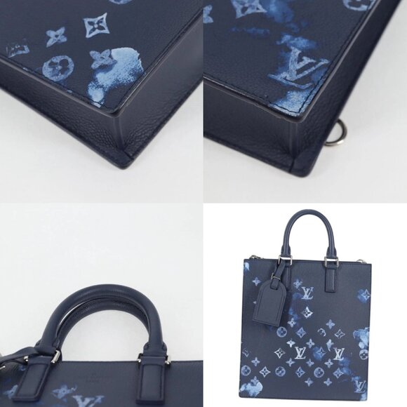 LOUIS VUITTON Water Color Sac Plat messenger Bag Blue M57843 LV Auth - Picture 15 of 15